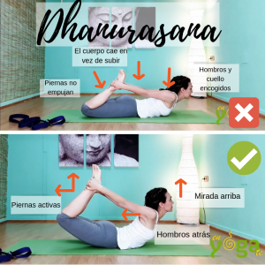 Dhanurasana o postura del arco