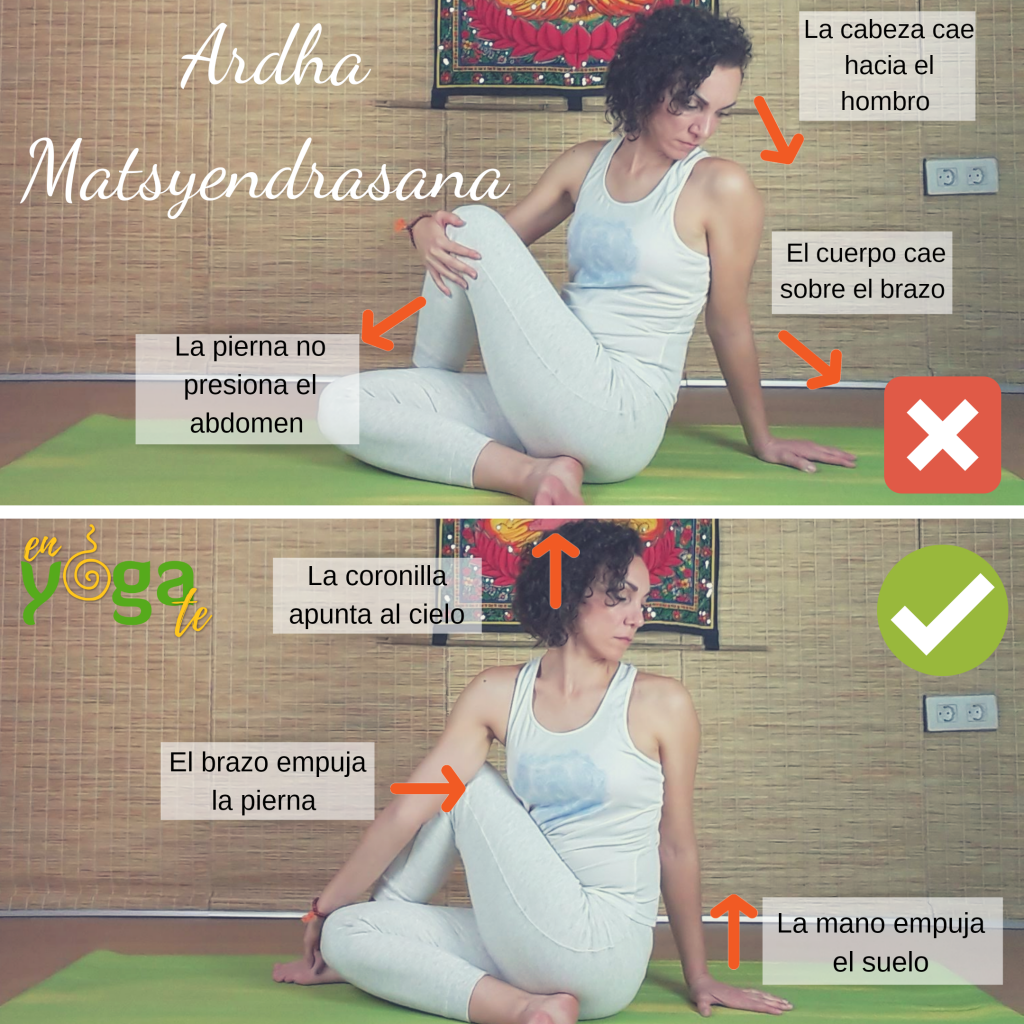 Ardha Matsyendrasana o postura de rotación